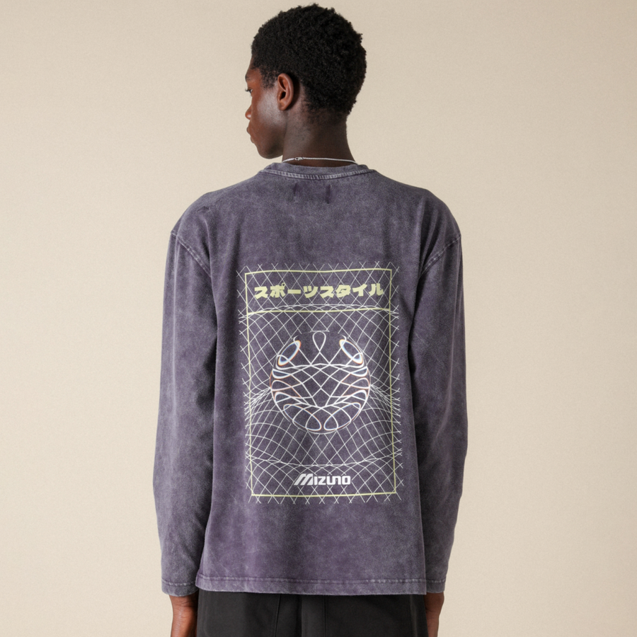 Mizuno SPORTSTYLE LONGSLEEVE T-SHIRT Purple